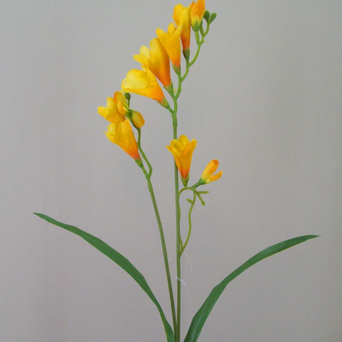 Artificial Freesias Stem Yellow Flowers 65cm Artificial Flowers
